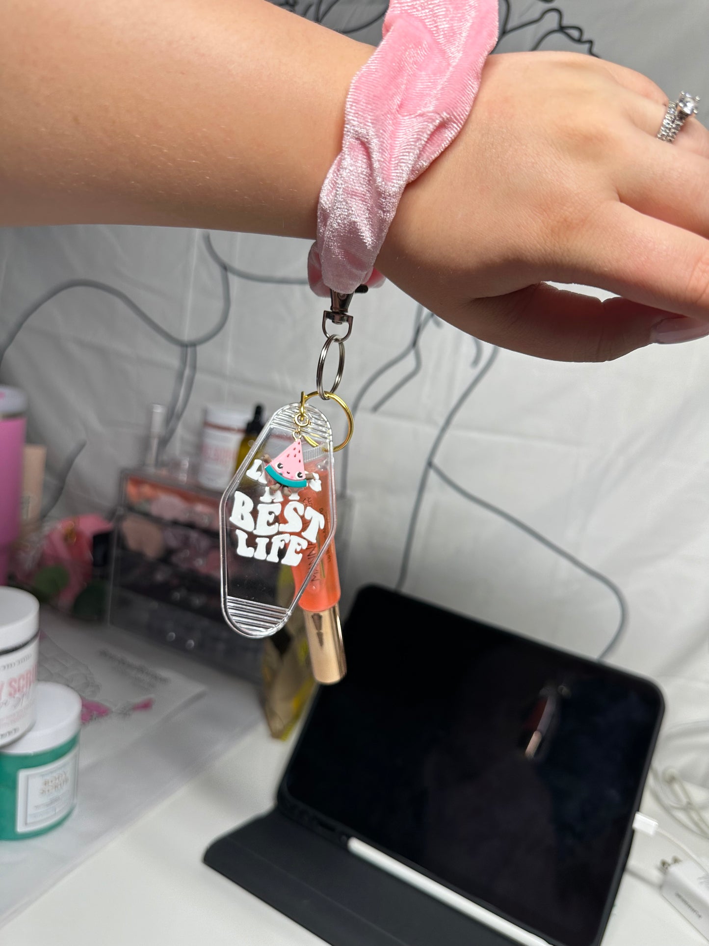 Lipgloss keychain