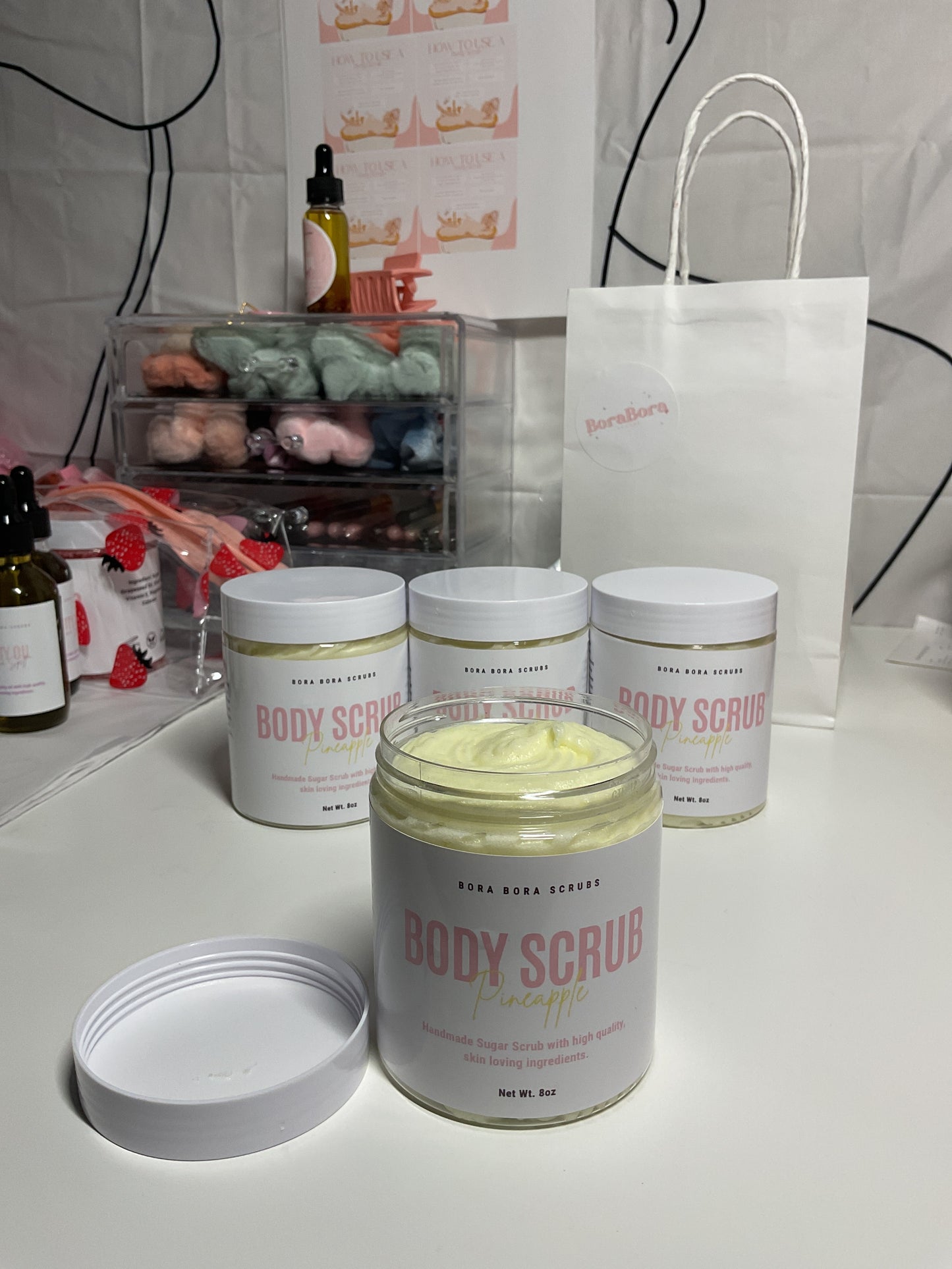 Whipped body scrubs